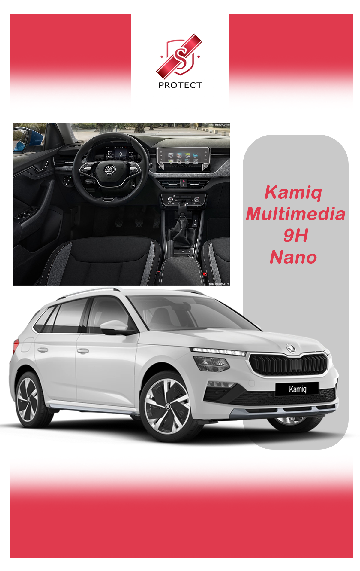 Skoda Kamiq Multimedia  9H Nano Ekran Koruyucu